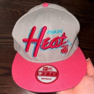 Miami heat snapback hat